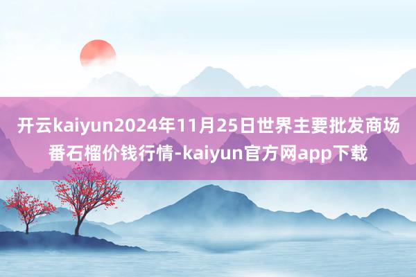 开云kaiyun2024年11月25日世界主要批发商场番石榴价钱行情-kaiyun官方网app下载