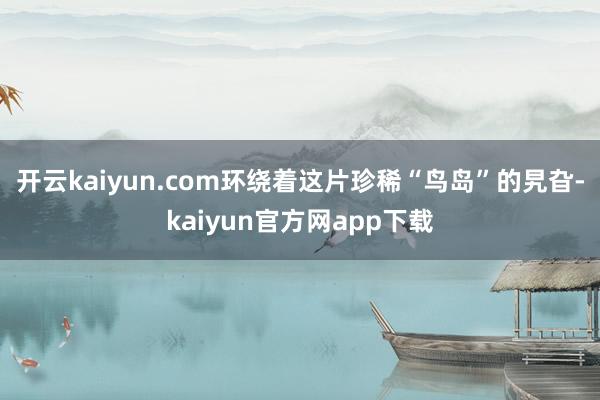 开云kaiyun.com环绕着这片珍稀“鸟岛”的旯旮-kaiyun官方网app下载