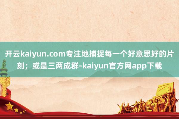 开云kaiyun.com专注地捕捉每一个好意思好的片刻;或是三两成群-kaiyun官方网app下载